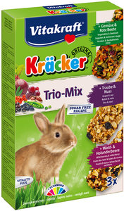 Kräcker® Trio-Mix konijn met groente/noot/bosbessen