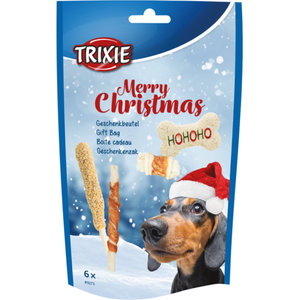 Xmas cadeauzak voor honden 6 stuks